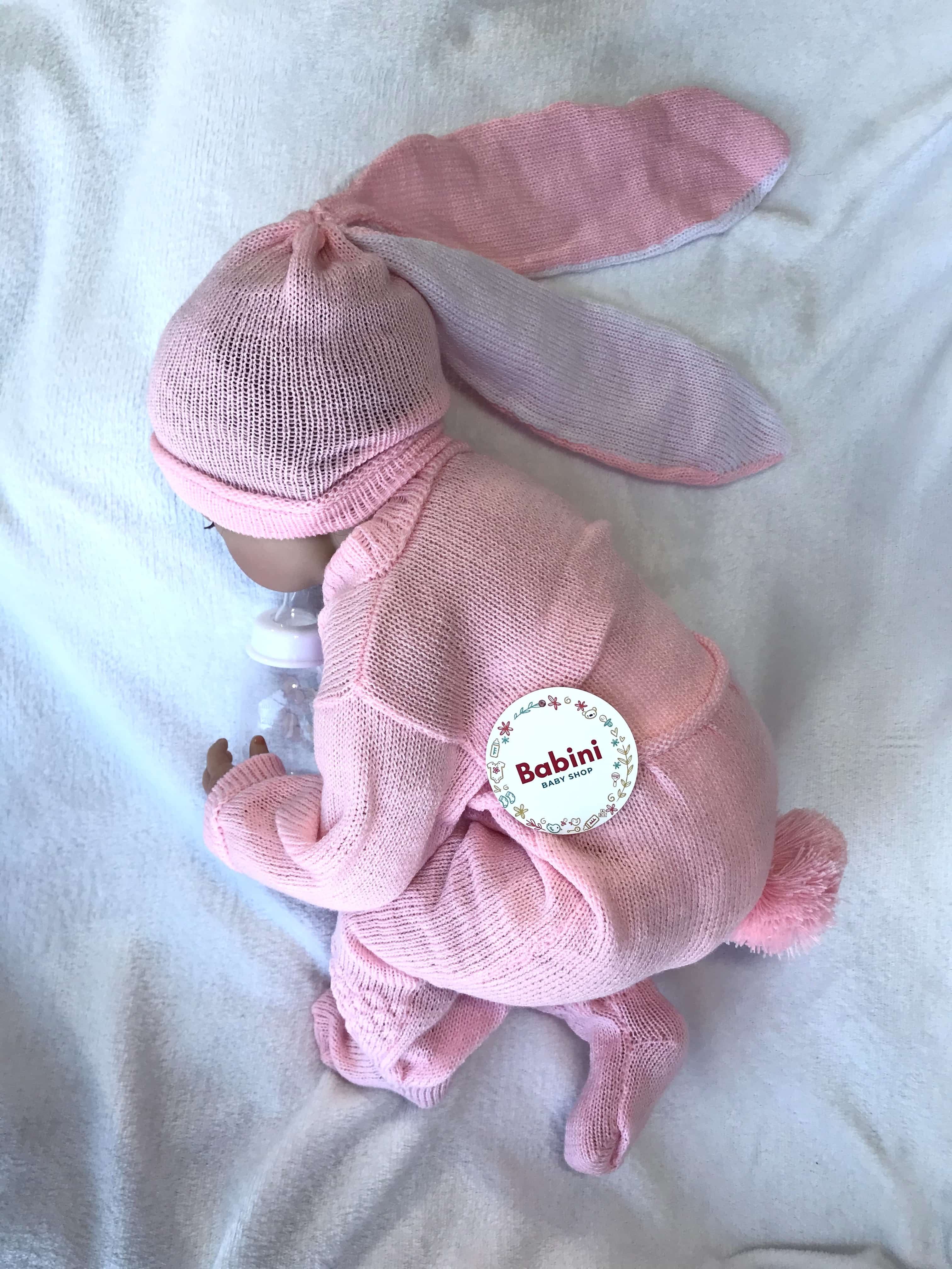 Mírame crecer Bebé Niñas 5 Pieza Layette Conjunto de regalo diseño de conejo 3/6 meses 