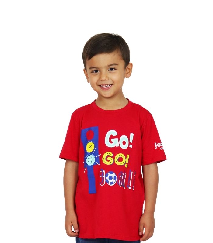 Camiseta Go Go Goal! roja
