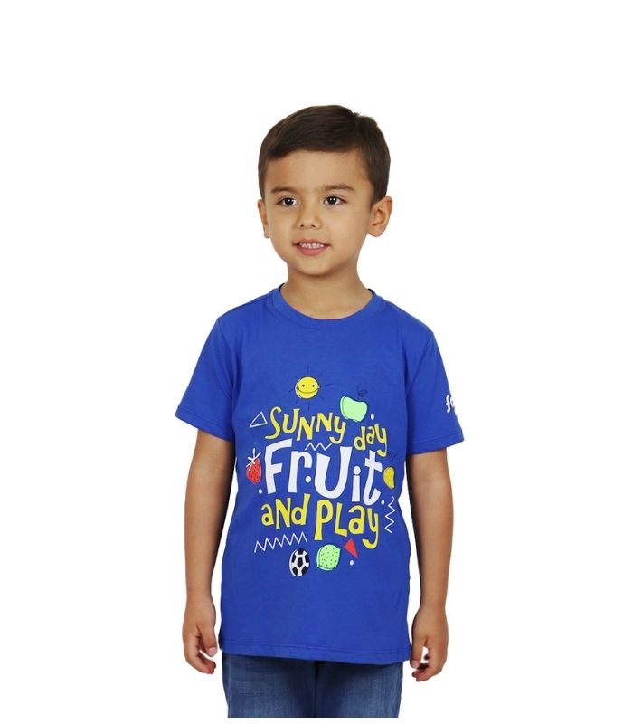 Camiseta Fruit & Play azul