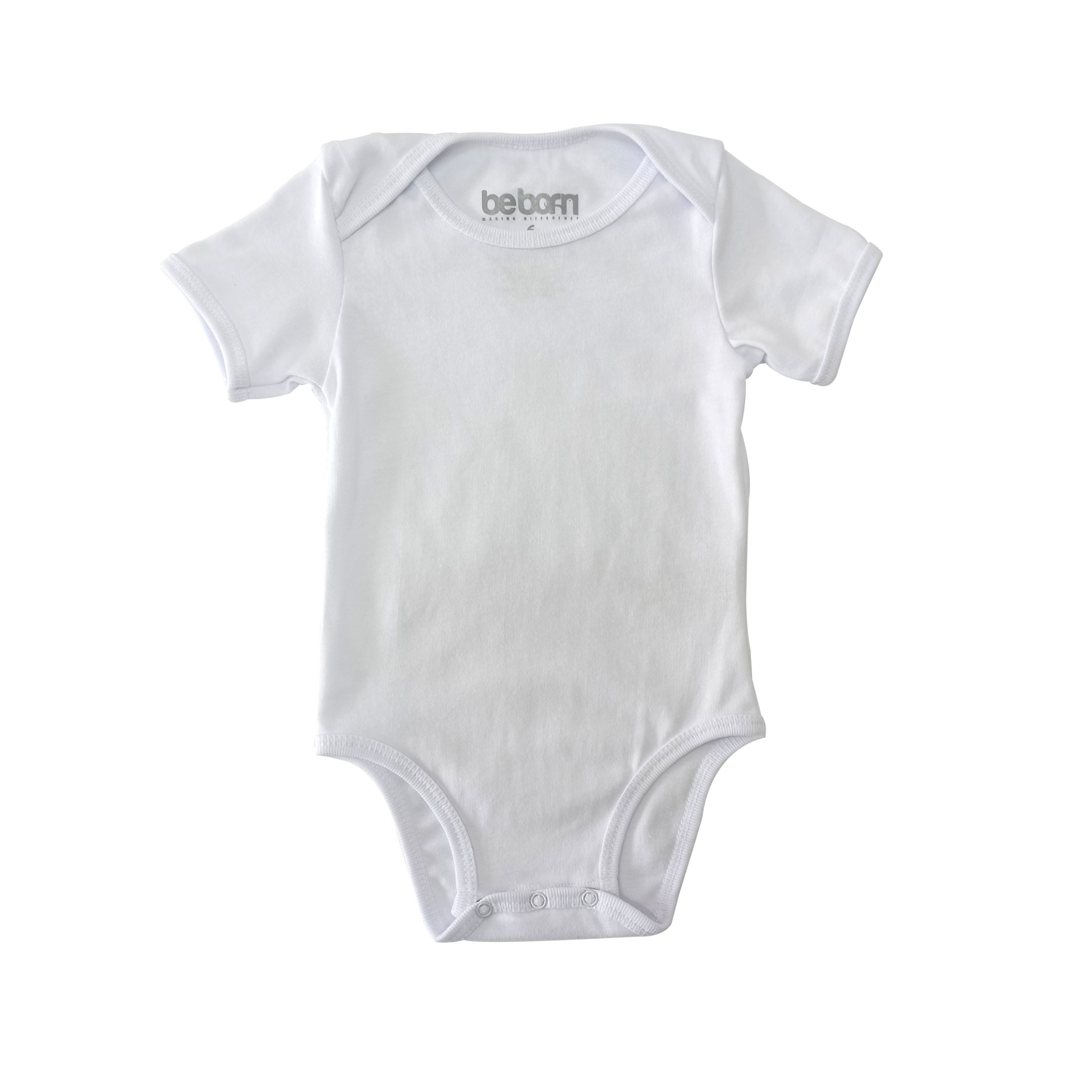 Body para bebé unisex blanco mc - Babini Mundo Infantil