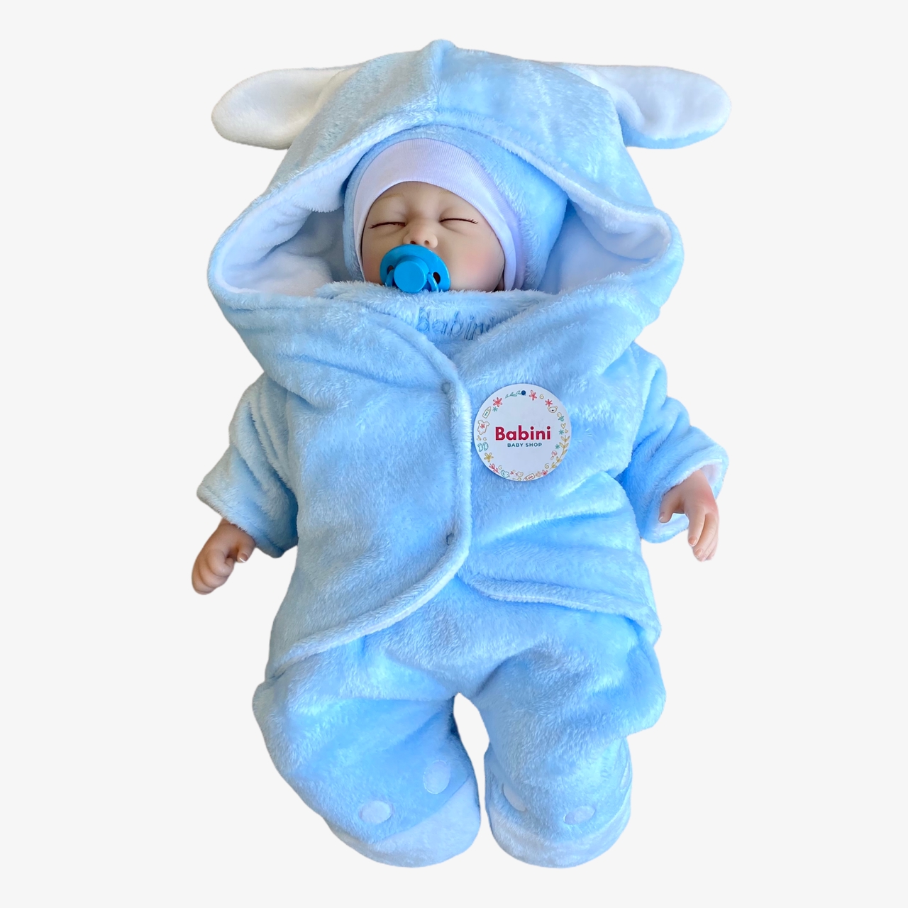 Manta Cobertor En Sleeping Azul y Blanco con Mangas Para Bebe - Babini  Mundo Infantil